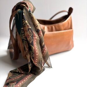 Vintage Earth / Jewel Toned‎ Bohemian Floral Patterned Lightweight Scarf